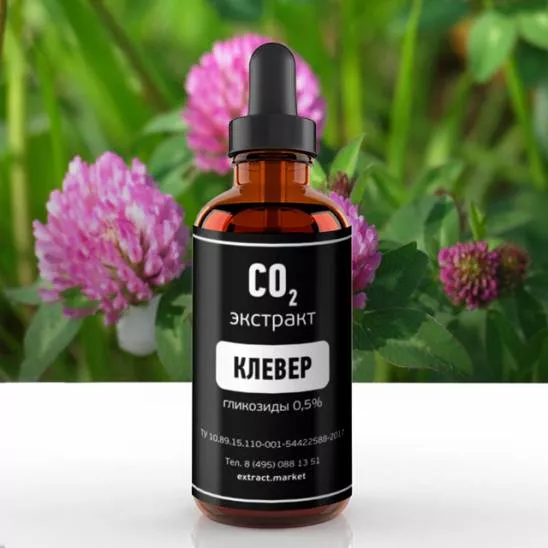 СО2 экстракт клевера (гликозиды 0,5%) (лат. Trifolium arvense L.)